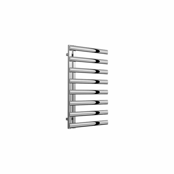 Polished / 880 x 500 mm Reina Cavo Designer Vertical Heated Towel Rail Stainless Steel Radiator