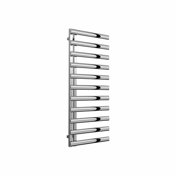 Polished / 1230 x 500 mm Reina Cavo Designer Vertical Heated Towel Rail Stainless Steel Radiator