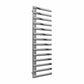 Brushed / 1580 x 500 mm Reina Cavo Designer Vertical Heated Towel Rail Stainless Steel Radiator