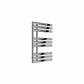 Chrome / 820 x 500 mm Reina Chisa Vertical Heated Designer Steel Radiator