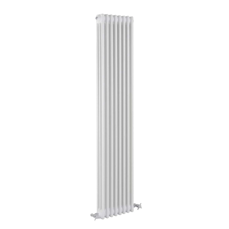 Reina Colona Traditional Column Designer White Vertical Radiator