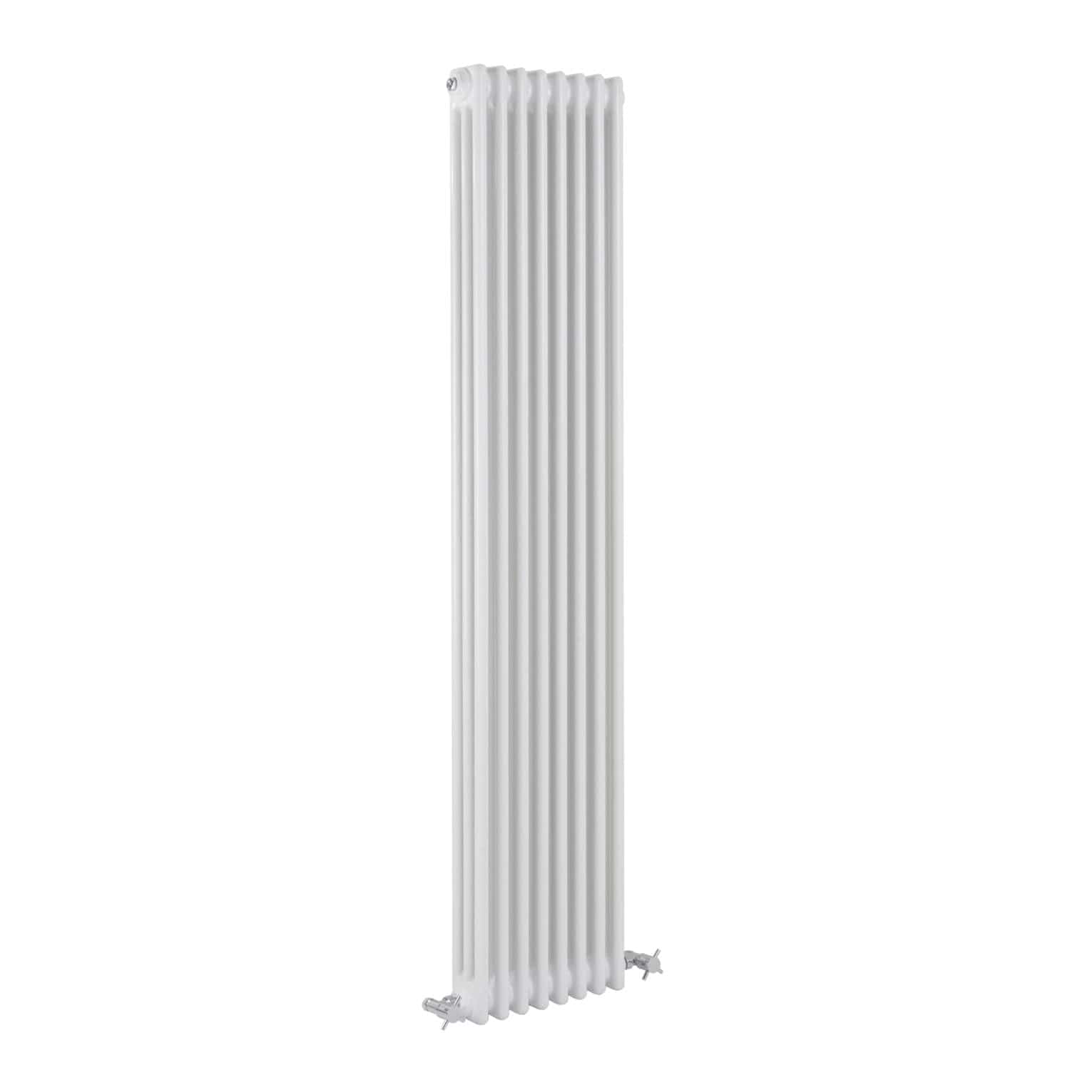 Reina Colona Traditional Column Designer White Vertical Radiator