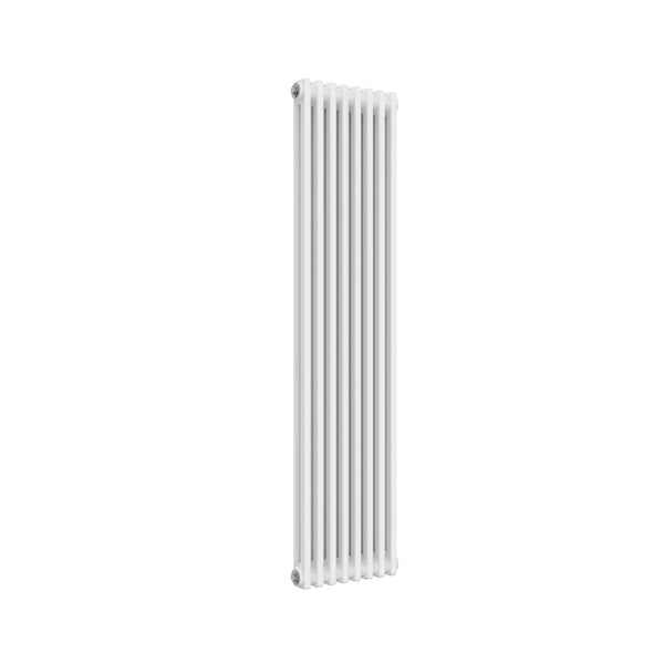 1500 x 380 mm / 2 Column Reina Colona Traditional Column Designer White Vertical Radiator