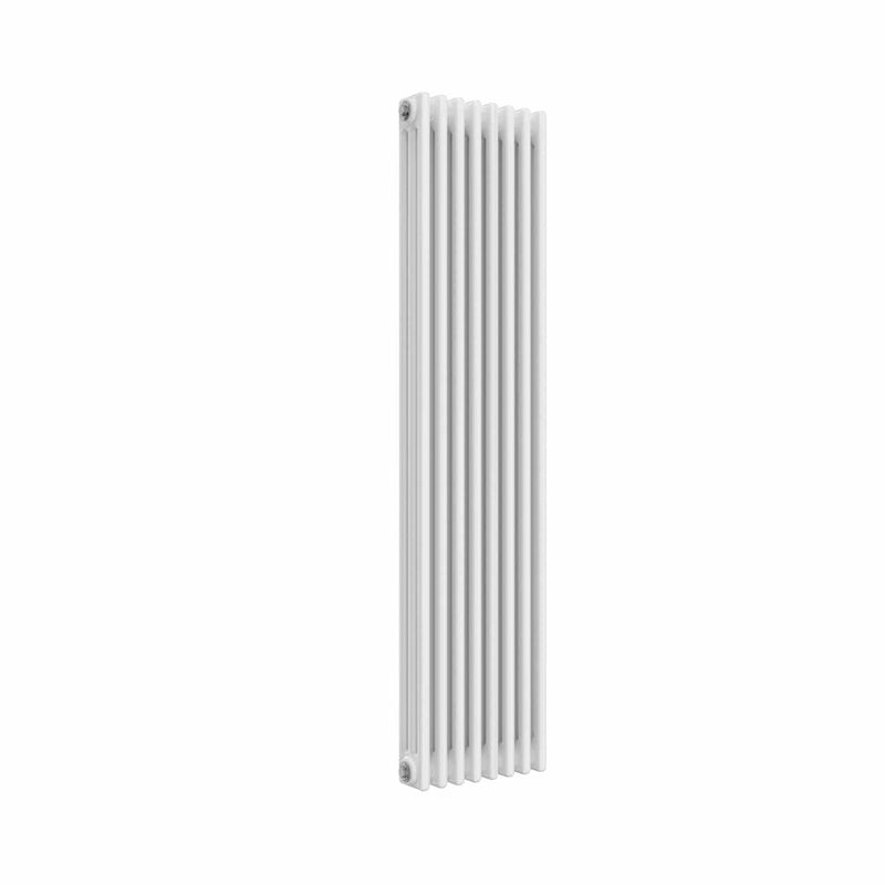 1500 x 380 mm / 3 Column Reina Colona Traditional Column Designer White Vertical Radiator