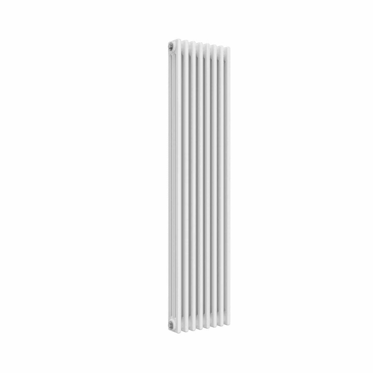 1500 x 380 mm / 3 Column Reina Colona Traditional Column Designer White Vertical Radiator