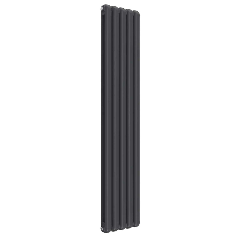 Anthracite / 1800 x 370 mm Reina Coneva Designer Column Vertical Radiator