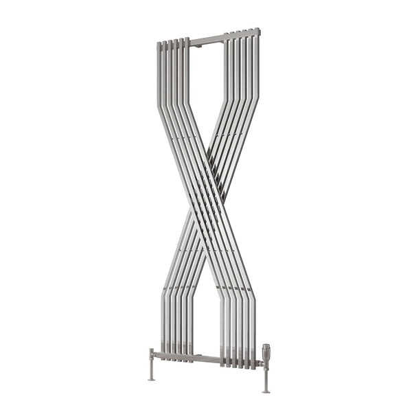 Chrome Reina Coredo Vertical Column Designer Radiator 1760x620