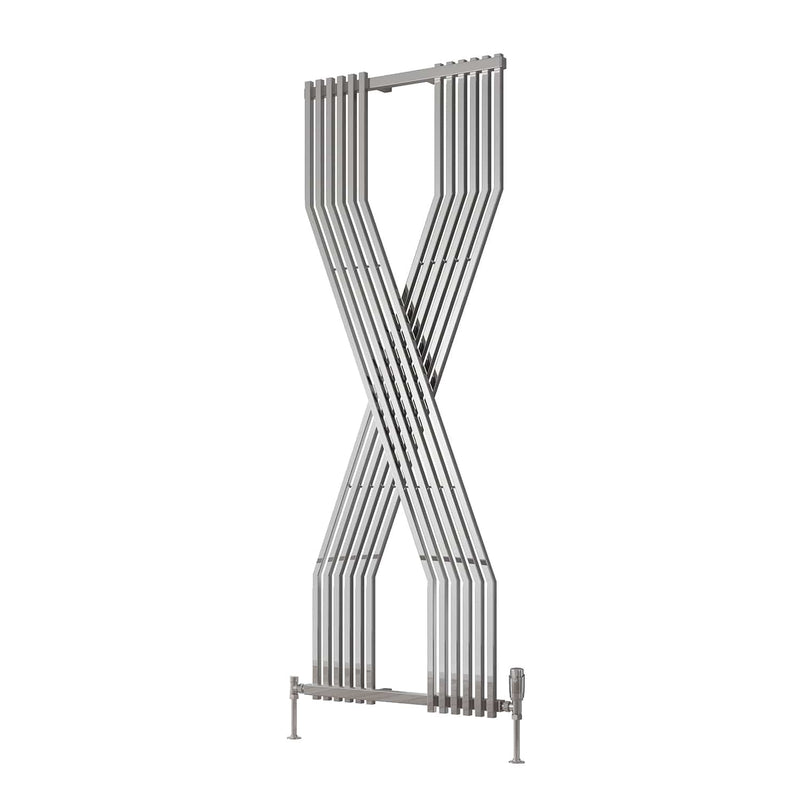 Chrome Reina Coredo Vertical Column Designer Radiator 1760x620