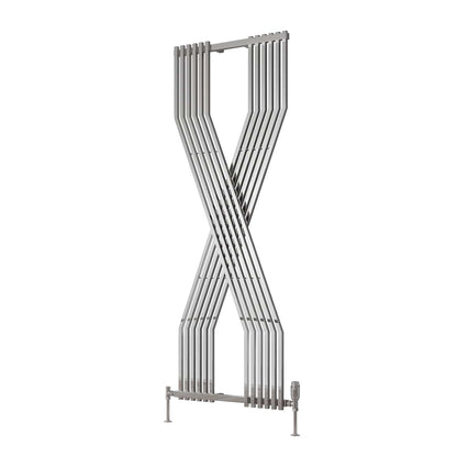 Chrome Reina Coredo Vertical Column Designer Radiator 1760x620