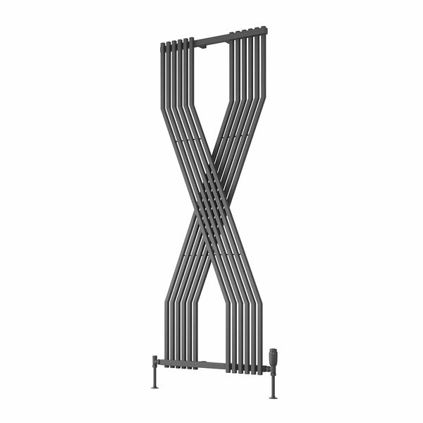 Anthracite Reina Coredo Vertical Column Designer Radiator 1760x620