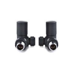 Reina Crova Corner Valve Anthracite For Heated Towel Rail Radiator (Pair)