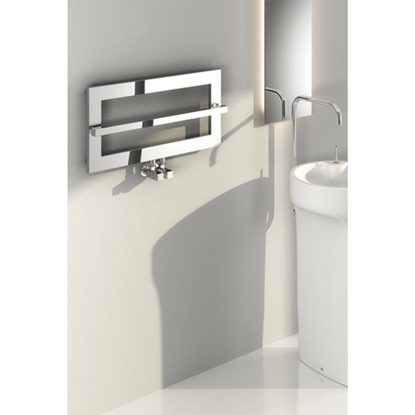 Reina Designer Breno Chrome Heated Towel Rail Steel Radiator