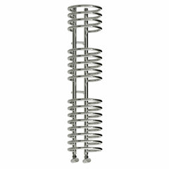 Reina Designer Claro Vertical Chrome Heated Towel Rail Steel Radiator