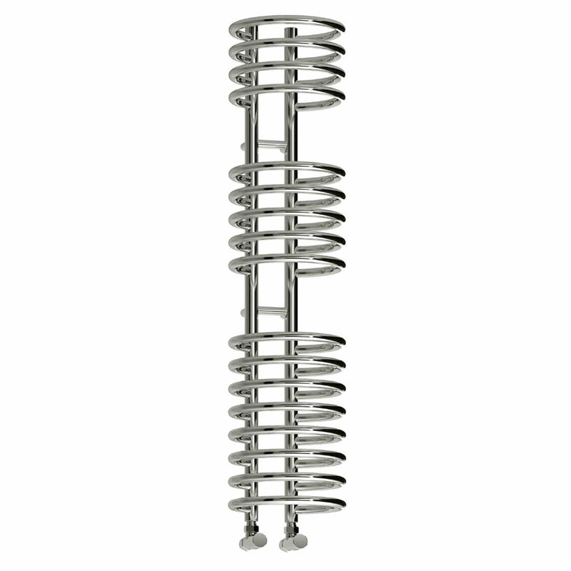 Reina Designer Claro Vertical Chrome Heated Towel Rail Steel Radiator