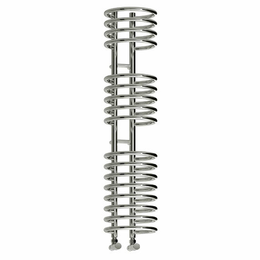 Reina Designer Claro Vertical Chrome Heated Towel Rail Steel Radiator