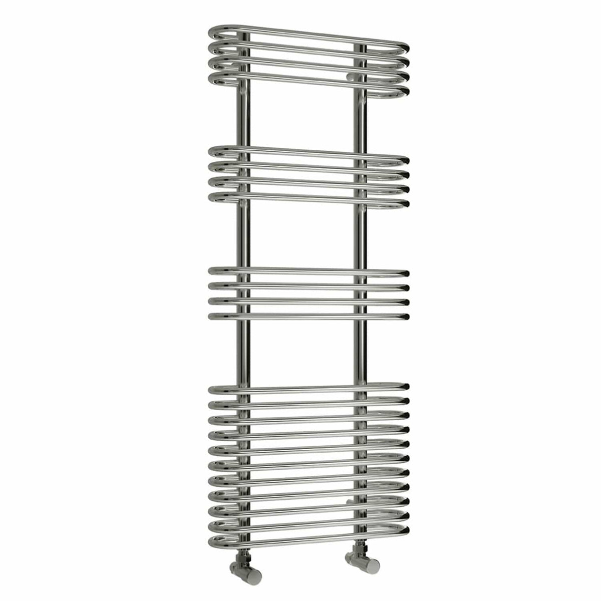 Reina Designer Mirus Vertical Chrome Heated Towel Rail Steel Radiator