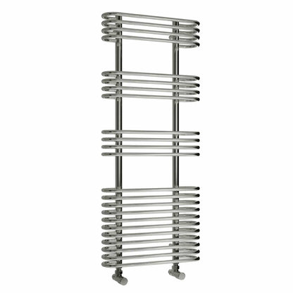 Reina Designer Mirus Vertical Chrome Heated Towel Rail Steel Radiator