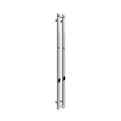 Chrome / 1200 x 108mm Reina Designer Todi Vertical Towel Rail Mild Steel Radiator