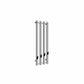 Chrome / 800 x 260mm Reina Designer Todi Vertical Towel Rail Mild Steel Radiator
