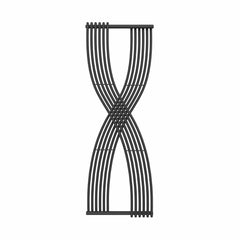 Anthracite Reina Dimaro Heated Vertical Designer Radiator