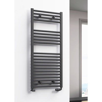 Reina Diva Anthracite Flat Designer Towel Rail Radiator