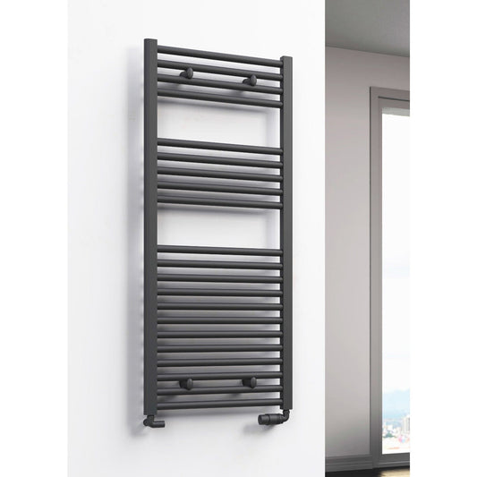 Reina Diva Anthracite Flat Designer Towel Rail Radiator