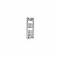Flat / Straight / 800 x 300 mm Reina Diva Designer Chrome Heated Towel Radiator 25mm Tubes