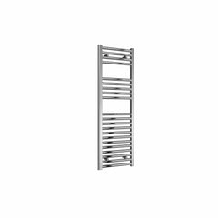 Flat / Straight / 1200 x 400 mm Reina Diva Designer Chrome Heated Towel Radiator 25mm Tubes