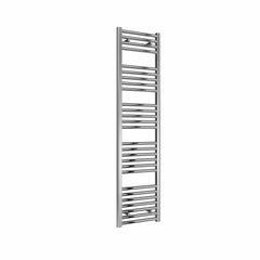 Flat / Straight / 1600 x 400 mm Reina Diva Designer Chrome Heated Towel Radiator 25mm Tubes
