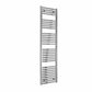 Flat / Straight / 1800 x 450 mm Reina Diva Designer Chrome Heated Towel Radiator 25mm Tubes