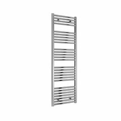 Flat / Straight / 1600 x 500 mm Reina Diva Designer Chrome Heated Towel Radiator 25mm Tubes