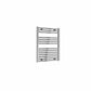 Flat / Straight / 800 x 600 mm Reina Diva Designer Chrome Heated Towel Radiator 25mm Tubes