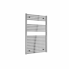 Flat / Straight / 1200 x 750 mm Reina Diva Designer Chrome Heated Towel Radiator 25mm Tubes