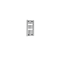 Flat / Straight / 600 x 300 mm Reina Diva Designer Chrome Heated Towel Radiator 25mm Tubes