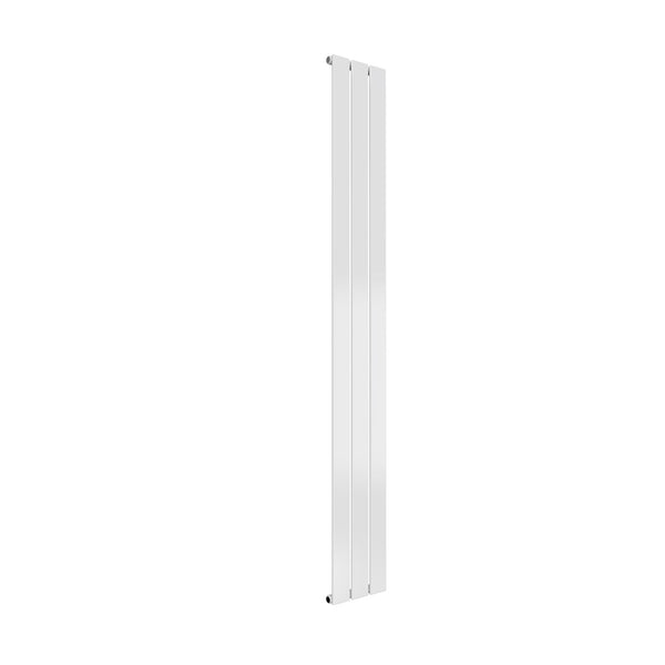 1600 x 218 mm / Single / White Reina Flat Designer Vertical Steel Radiator