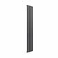 1600 x 292 mm / Single / Anthracite Reina Flat Designer Vertical Steel Radiator