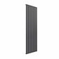 1600 x 514 mm / Single / Anthracite Reina Flat Designer Vertical Steel Radiator