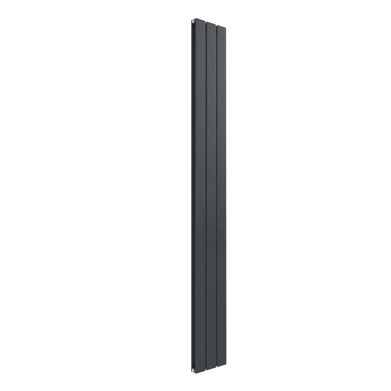 1800 x 218 mm / Double / Anthracite Reina Flat Designer Vertical Steel Radiator