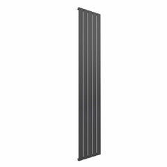1800 x 366 mm / Single / Anthracite Reina Flat Designer Vertical Steel Radiator