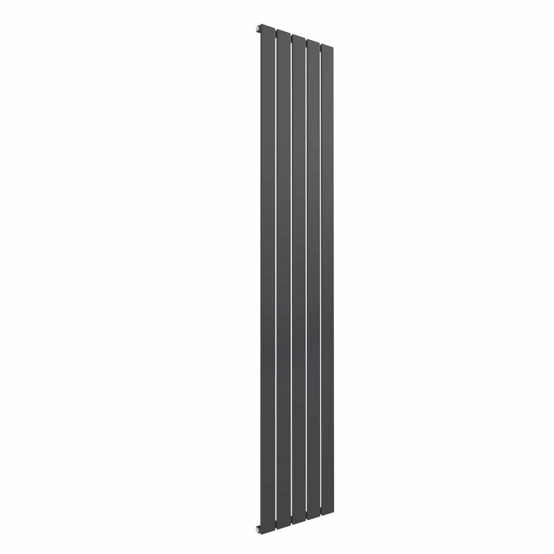1800 x 366 mm / Single / Anthracite Reina Flat Designer Vertical Steel Radiator