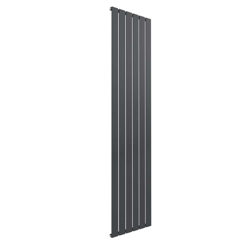 1800 x 440 mm / Single / Anthracite Reina Flat Designer Vertical Steel Radiator
