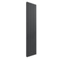 1800 x 440 mm / Double / Anthracite Reina Flat Designer Vertical Steel Radiator