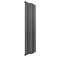 1800 x 514 mm / Single / Anthracite Reina Flat Designer Vertical Steel Radiator