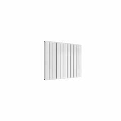 Double / White / 600 x 810 mm Reina Flat Horizontal Steel Designer Radiator