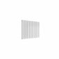 Double / White / 600 x 810 mm Reina Flat Horizontal Steel Designer Radiator