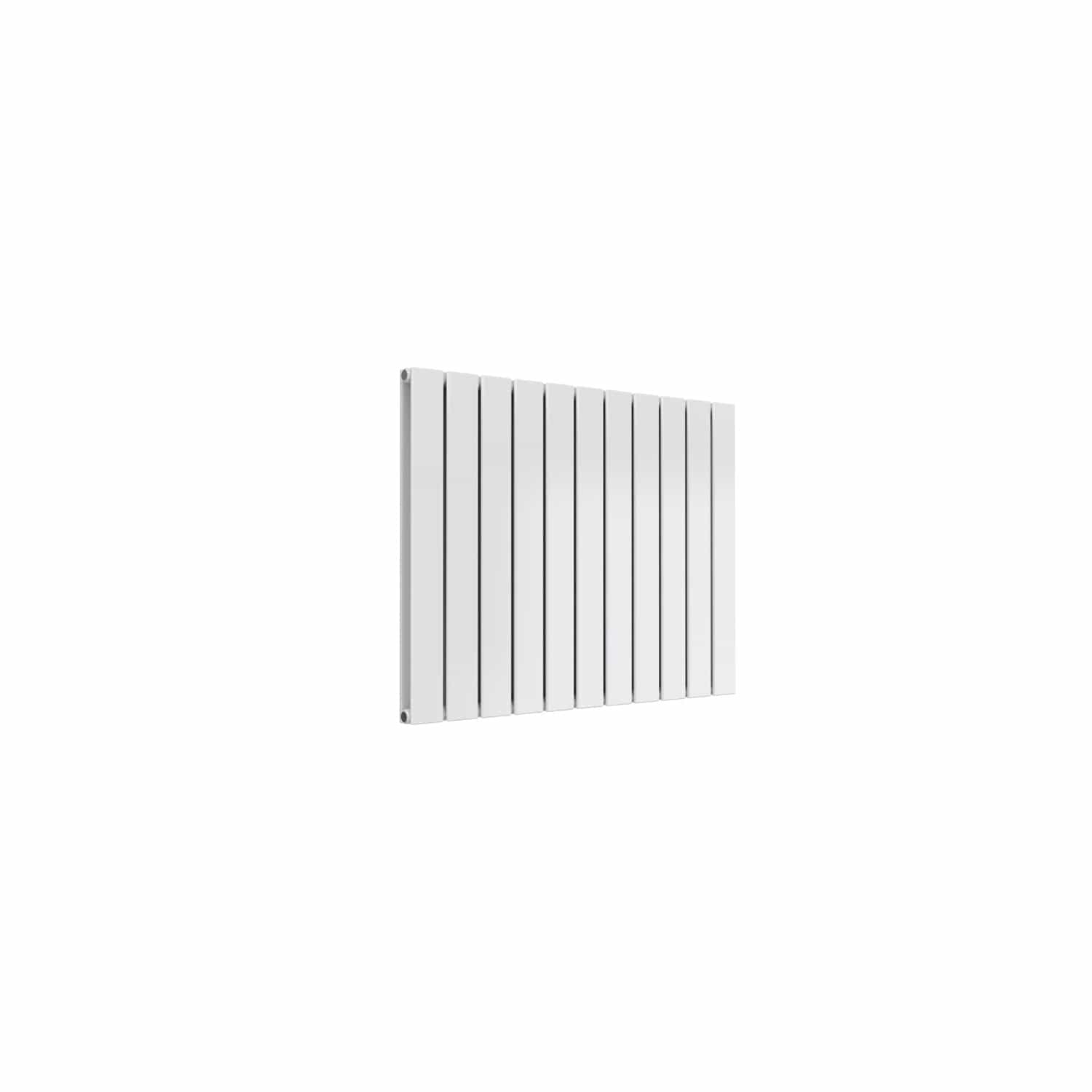 Double / White / 600 x 810 mm Reina Flat Horizontal Steel Designer Radiator