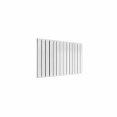 Double / White / 600 x 1032 mm Reina Flat Horizontal Steel Designer Radiator