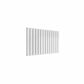 Double / White / 600 x 1032 mm Reina Flat Horizontal Steel Designer Radiator