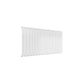 Single / White / 600 x 1254 mm Reina Flat Horizontal Steel Designer Radiator