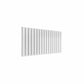 Double / White / 600 x 1254 mm Reina Flat Horizontal Steel Designer Radiator